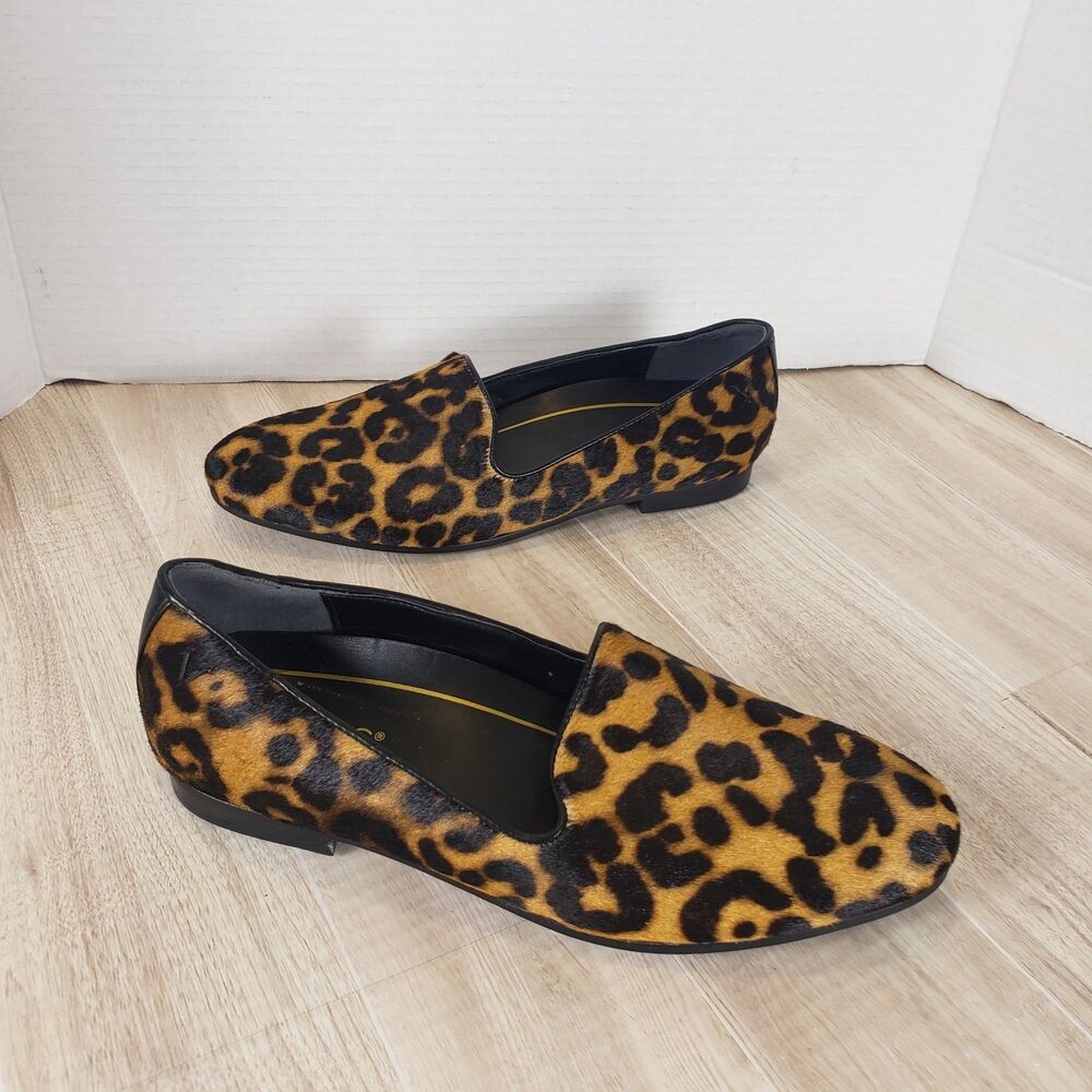 Vionic Women Willa Leopard Calf Hair Loafers Sz 7.5 - Classic Everyday Statement - Picture 3 of 8